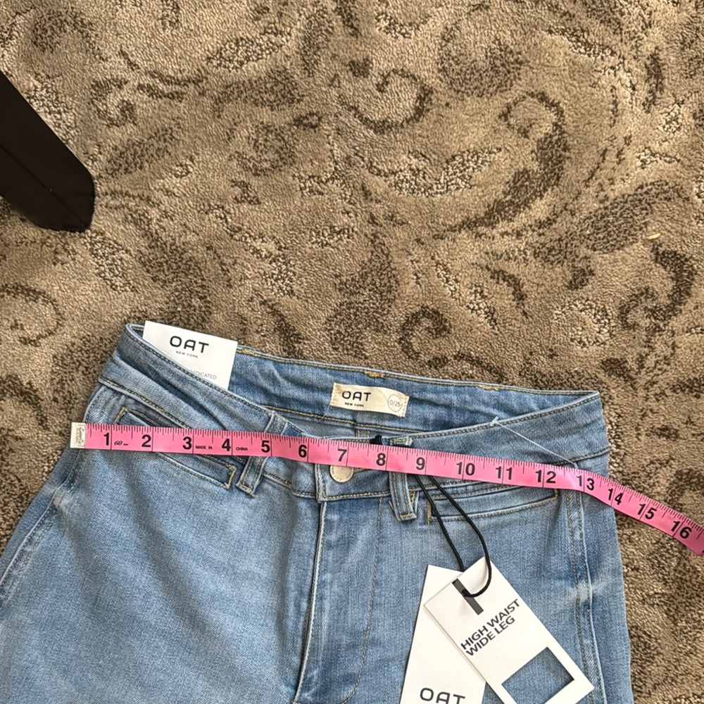Oat New York Light Blue Ankle & Cropped Jeans - Picture 2 of 7
